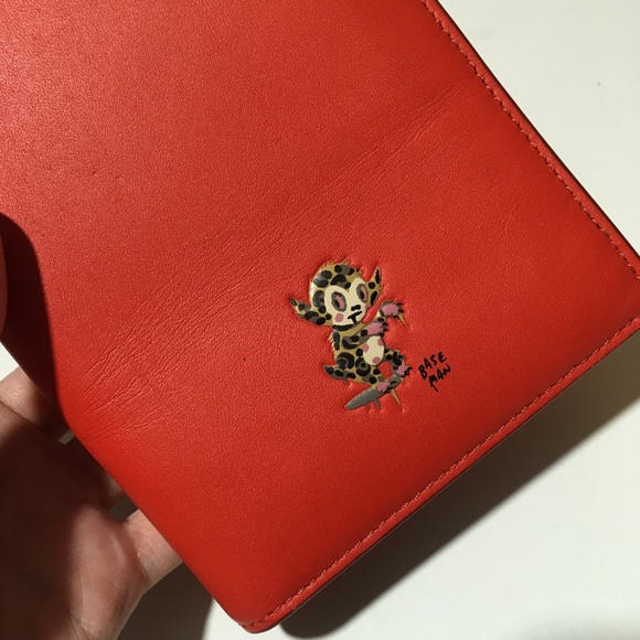 Coach x Gary Baseman Red Leather Passport Cover - Picture 8 of 8